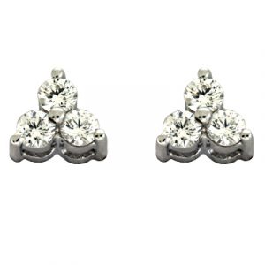 White Gold Diamond Earring