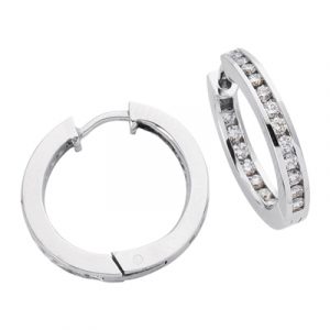 21mm Channel Hoop Earring