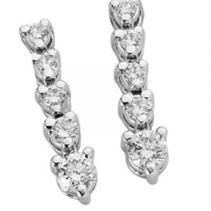 Platinum Diamond Earring