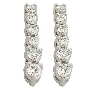 White Gold Diamond Earring