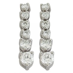 White Gold Diamond Earring