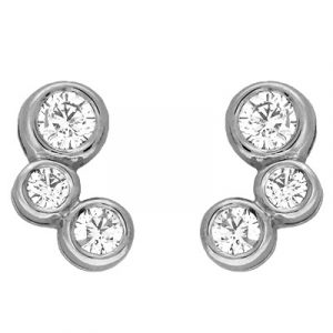 White Gold Diamond Earring