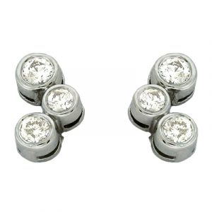 White Gold Diamond Earring