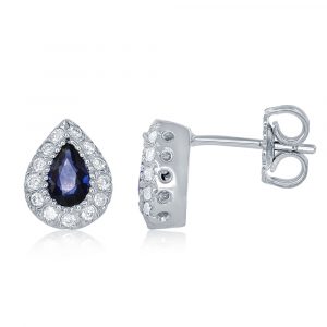 Sapphire./diamond Earring