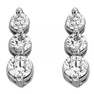 White Gold Diamond Earring