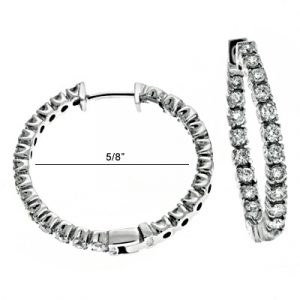 Diamond Hoop Earring