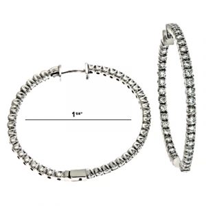 Diamond Hoop Earring