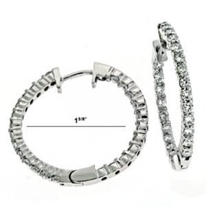 Diamond Hoop Earring