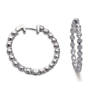 Diamond Hoop Earring