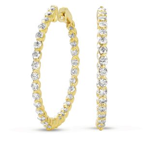 Diamond Hoop Earring