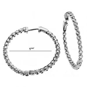 Diamond Hoop Earring