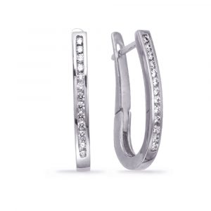 Diamond Hoop Earring