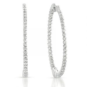 White Gold Hoop Earring