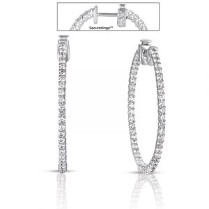 1.5 Inch  Securehinge Hoop Earring