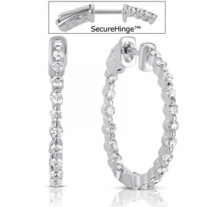 1 Inch Securehinge Hoop Earring