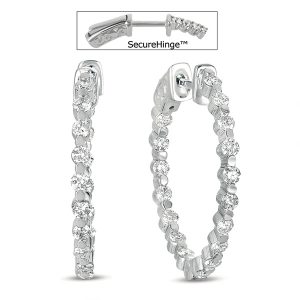 1 Inch Securehinge Hoop Earring