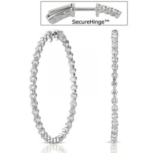 2  Securehinge Hoop Earring