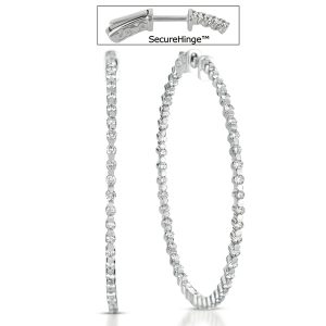 2  Securehinge Hoop Earring