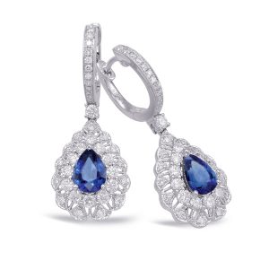 Sapphire & Diamond Earring