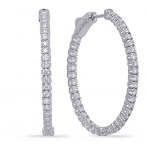 1.4 Inch Securehinge Oval Hoop Earring