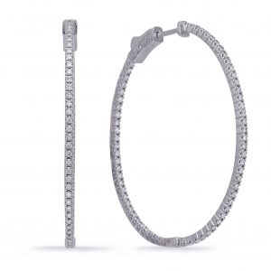 1.90 Inch Oval Securehinge Hoop Earri