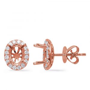 Rose Gold Diamond Earring