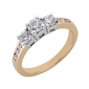 Designer Three Stone Ring