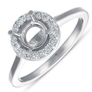 Platinum Engagement Ring - Style#EN7224-PL