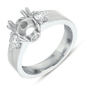 Platinum Engagement Ring - Style#EN7286-PL