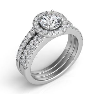 Platinum Engagement Ring - Style#EN7308-PL