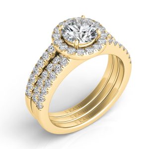 Yellow Gold Engagement Ring - Style#EN7308YG