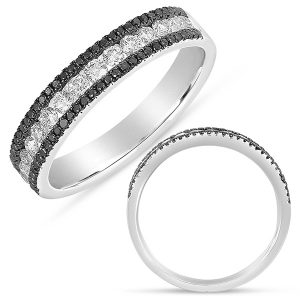 Black & White Diamond Fashion Band