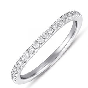 Matching Diamond Curved Band