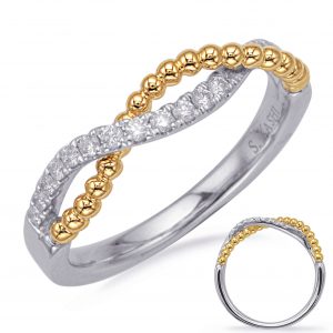 Yellow & White Gold Diamond Fashion Ring