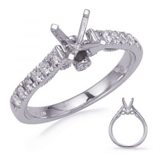 White Gold Diamond Engagemond Ring