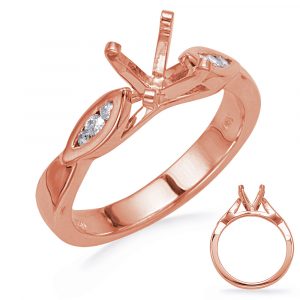 Rose Gold Diamond Engagement Ring