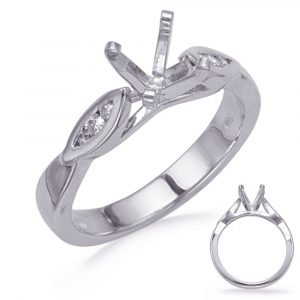 White Gold Diamond Engagement Ring