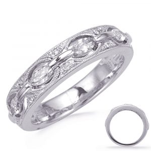 White Gold Weddding Band