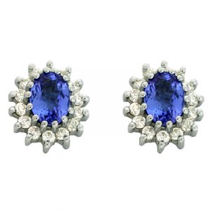 Tanzanite./diamond Earring