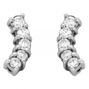 White Gold Diamond Earring