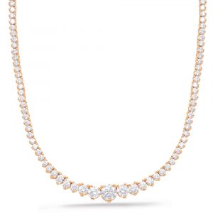 Rose Gold Diamond Necklace