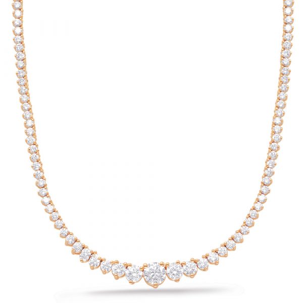 Rose Gold Diamond Necklace