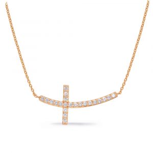 Rose Gold Cross Necklace