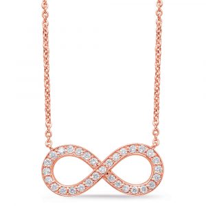 Rose Gold Infinity Sign Necklace