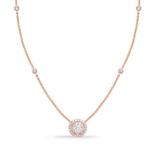 Rose Gold Diamond Necklace