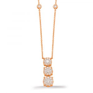 Rose Gold Diamond Necklace