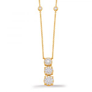 Yellow Gold Diamond Necklace