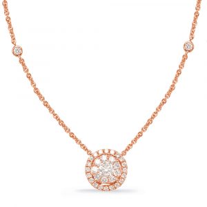 Rose Gold Diamond Necklace