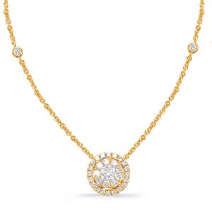 Yellow Gold Diamond Necklace