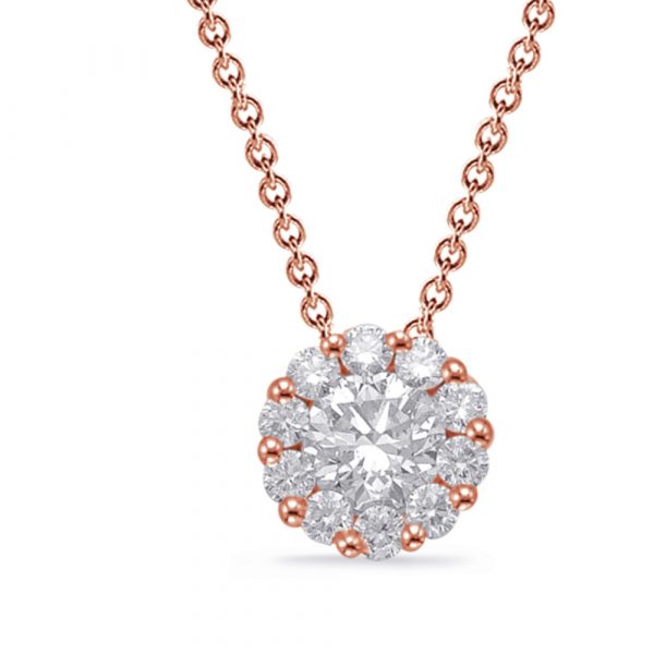 Rose Gold Diamond Necklace